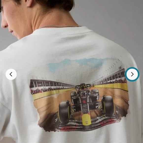 Men's Red Bull F1 Race Car Graphic Tee - White - MV1 - Picture 3 of 8